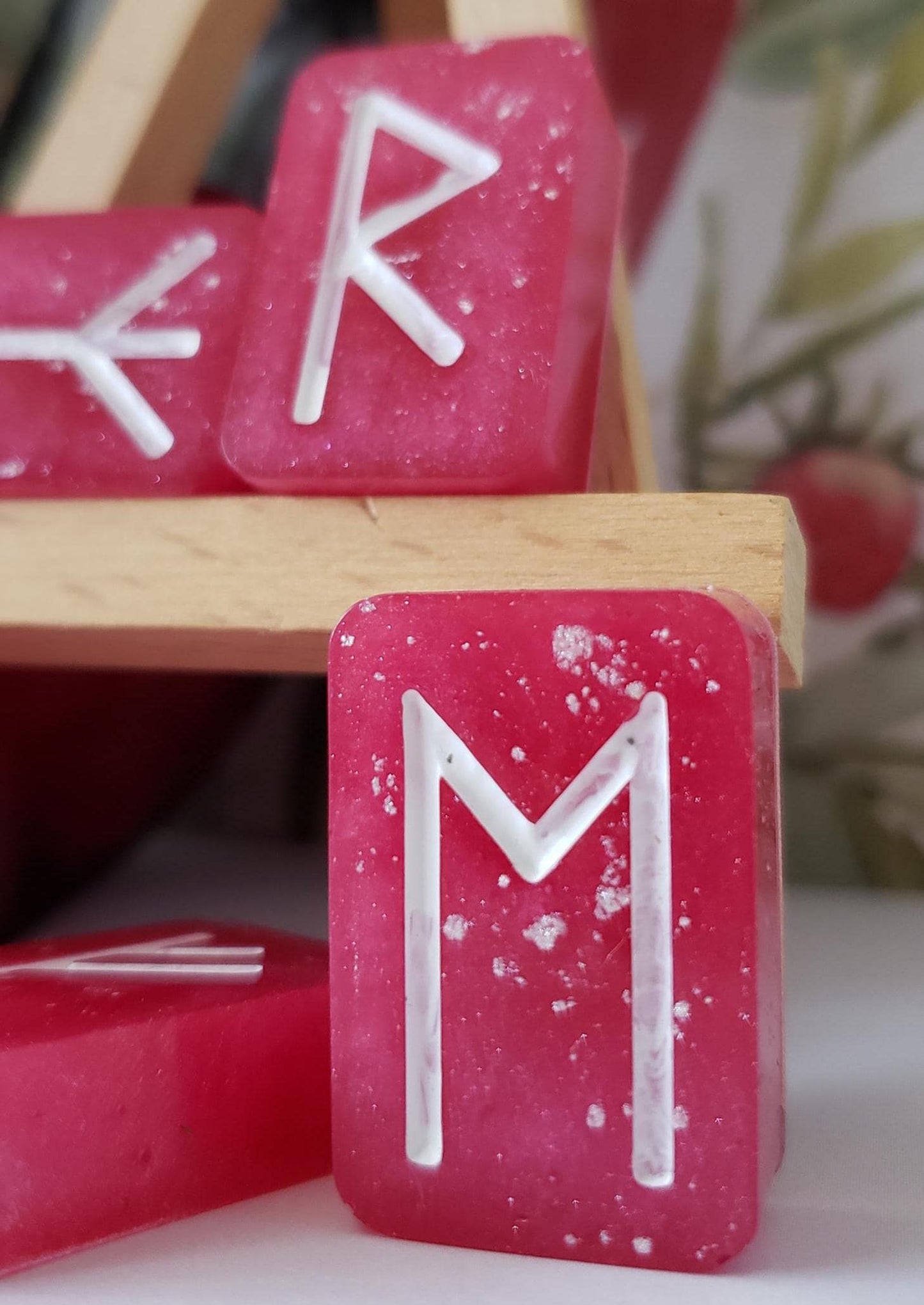Acrylic resin futhark rune sets