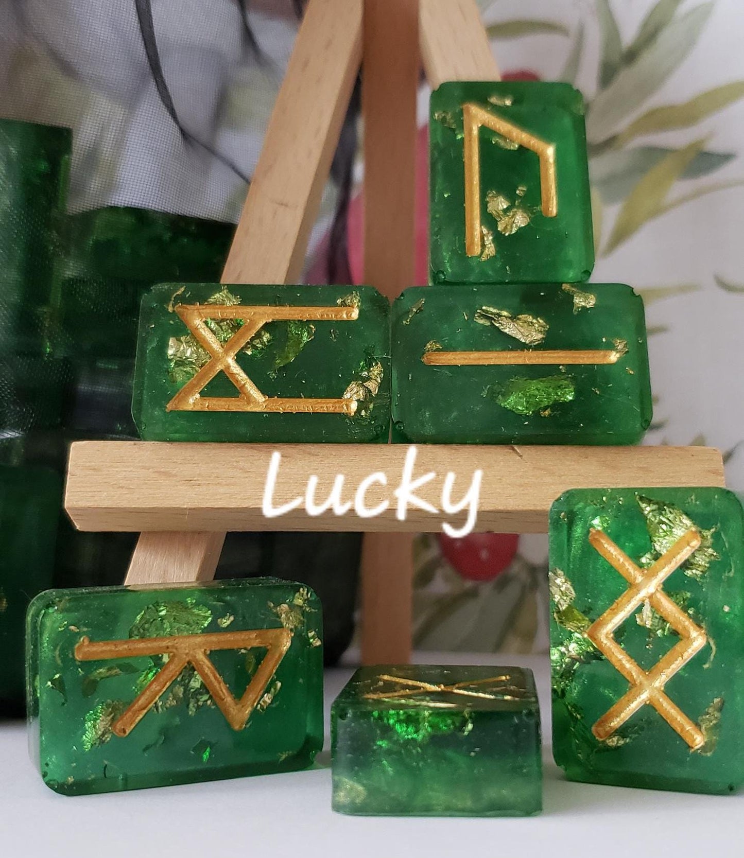 Acrylic resin futhark rune sets