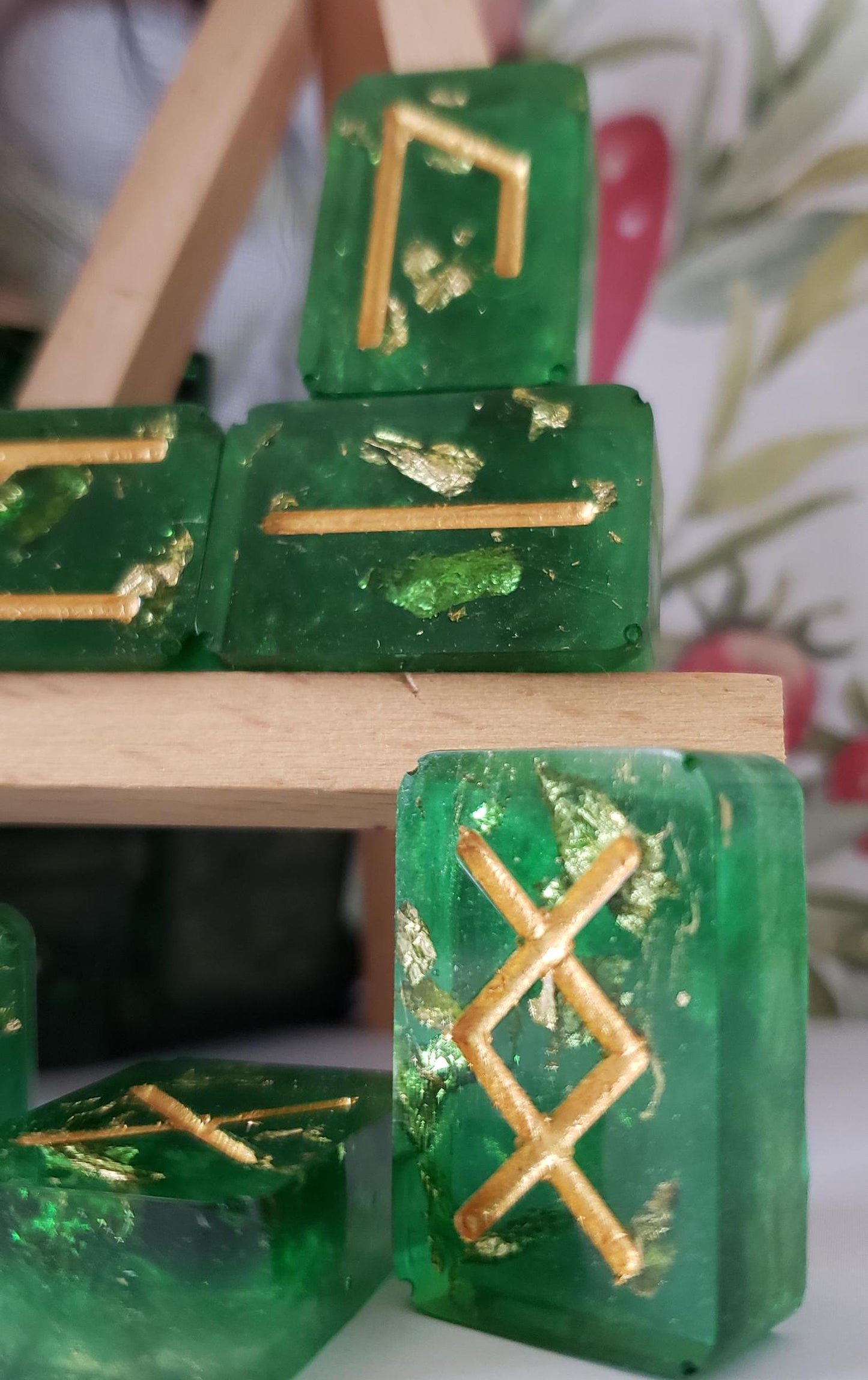 Acrylic resin futhark rune sets