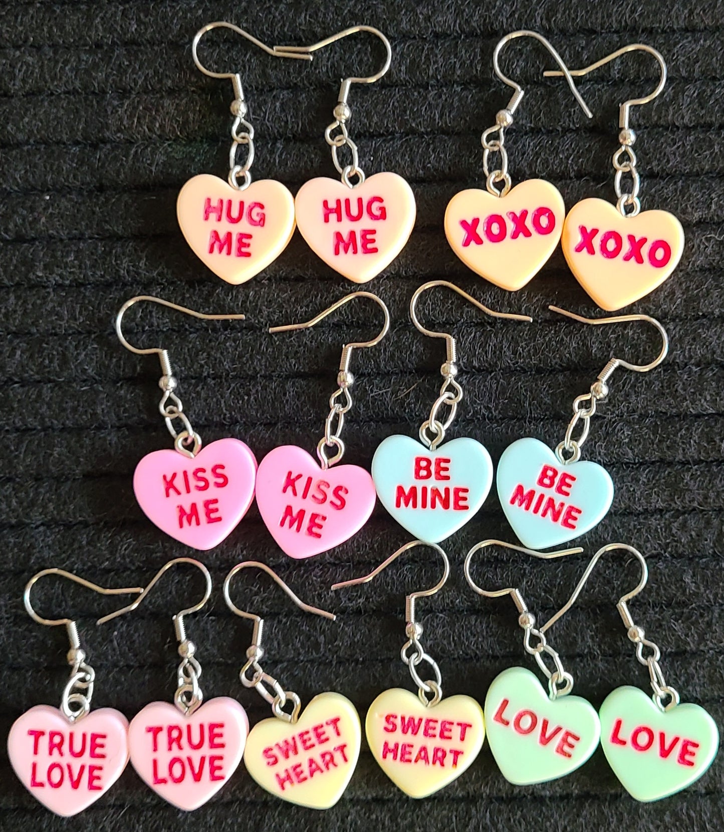 Super Cute Conversation Heart Earrings