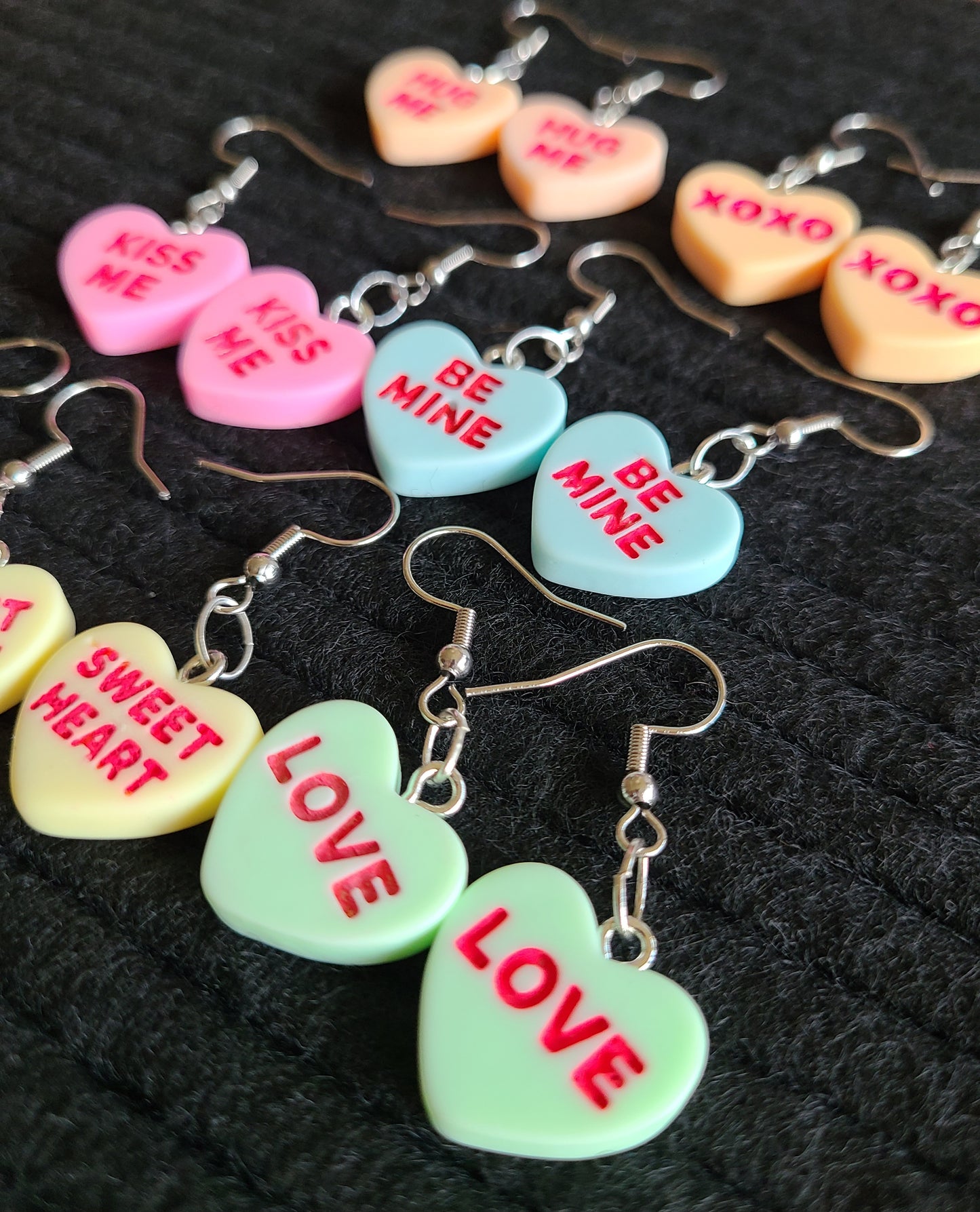 Super Cute Conversation Heart Earrings