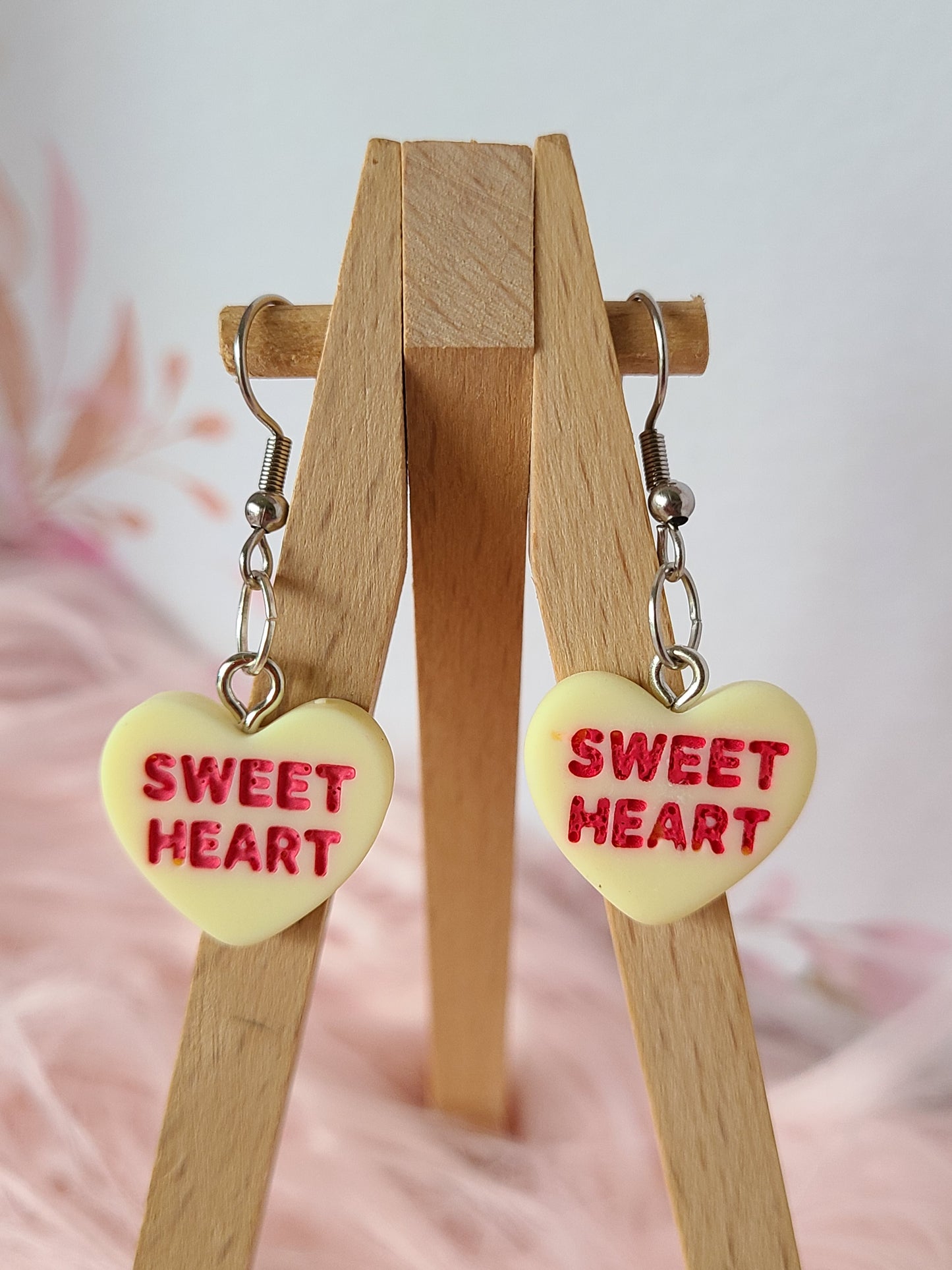 Super Cute Conversation Heart Earrings